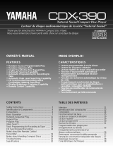 Yamaha CDX390 Uživatelský manuál