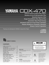 Yamaha CDX-470 Uživatelský manuál