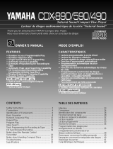 Yamaha CDX-590 Uživatelský manuál