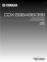 Yamaha CD Player CDX-396 Uživatelský manuál