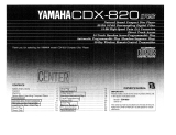 Yamaha CDX-820 Návod k obsluze
