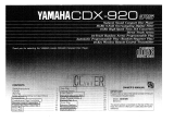 Yamaha CDX-920 Návod k obsluze