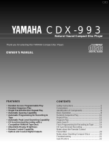 Yamaha CDX-993 Uživatelský manuál