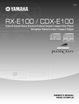 Yamaha CDX-E100 Uživatelský manuál