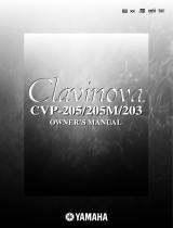 Yamaha Clavinova CVP- Uživatelský manuál