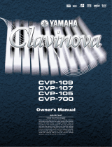 Yamaha CVP-109 Uživatelský manuál