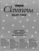 Yamaha Clavinova CLP-133 Návod k obsluze