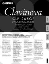 Yamaha Clavinova CLP-265GP Návod k obsluze