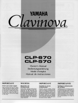 Yamaha CLP 570 Návod k obsluze
