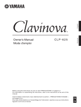 Yamaha CLP- 625 Clavinova Návod k obsluze