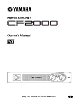 Yamaha CP2000 Uživatelský manuál