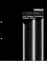 Yamaha CS15D Uživatelský manuál