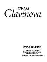 Yamaha CVP-89 Uživatelský manuál