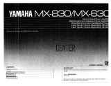 Yamaha MX-630 Návod k obsluze