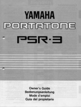 Yamaha Portatone PSR-3 Návod k obsluze