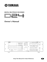 Yamaha D24 Uživatelský manuál