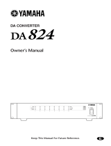 Yamaha DA824 Uživatelský manuál