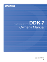 Yamaha DDK-7 Uživatelský manuál