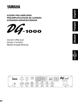 Yamaha DG-1000 Uživatelský manuál