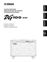 Yamaha DG100-212 Uživatelský manuál