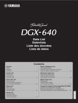 Yamaha DGX-640 list
