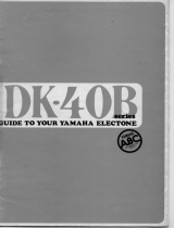 Yamaha Electone DK-40B Series Uživatelský manuál