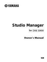 Yamaha DM 1000 Uživatelský manuál