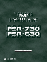 Yamaha PSR-630 Uživatelský manuál