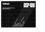 Yamaha DSP-100 Návod k obsluze