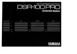 Yamaha DSR-100PRO Návod k obsluze