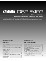 Yamaha DSP-E492 Uživatelský manuál