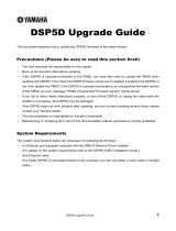 Yamaha DSP5D Uživatelská příručka