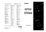 Yamaha DTX500 Návod k obsluze