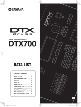 Yamaha DTX700 Uživatelský manuál