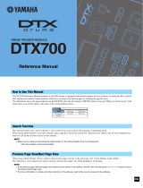 Yamaha DTX700 Uživatelský manuál