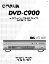 Yamaha DVD-C900 Uživatelský manuál