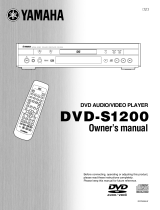 Yamaha DVD-S1200 Návod k obsluze