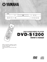 Yamaha DVD-S1200 Uživatelský manuál
