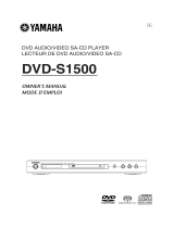 Yamaha DVDS1500 Uživatelský manuál