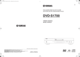 Yamaha DVD-S1700B Uživatelský manuál