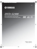 Yamaha DVD-S2300 Uživatelský manuál