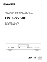 Yamaha DVD-S2500 Návod k obsluze