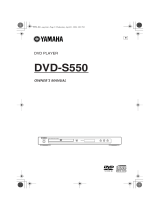 Yamaha DVD-S550 Návod k obsluze