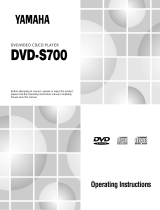 Yamaha DVD-S700 Uživatelský manuál