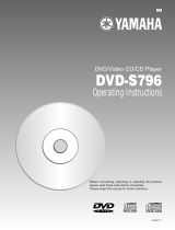 Yamaha DVD-S796 Uživatelský manuál