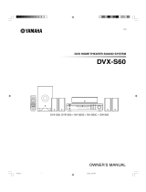 Yamaha DVXS60 Uživatelský manuál