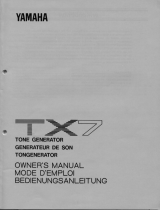 Yamaha TX7 Uživatelský manuál