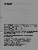 Yamaha DX27S Uživatelská příručka