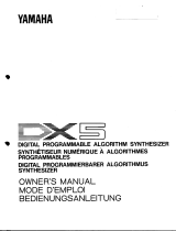Yamaha DX5 Návod k obsluze