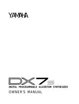 Yamaha DX7s Uživatelský manuál